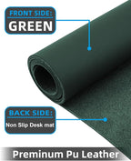 Desk mat Large, Leather Desk Pad Protector, Office Desk Mat, Mouse Pad - Image 2