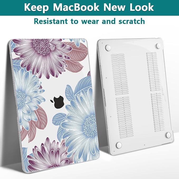 Teryeefi Compatible with M2 M1 MacBook Pro 13 Inch Case A2338 A2289 A2251 A2159 - Image 4