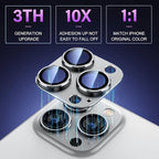 Uyiton for iPhone 14 Pro/iPhone 14 Pro Max Camera Lens Protector, 9H Tempered - Image 2