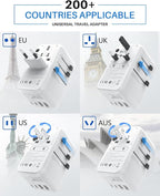 DOACE Universal Travel Adapter, 100W GaN 3.0 International Power Adapter - Image 4