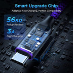 etguuds 4ft USB A to USB C Cable 3A Fast Charging, - Image 2