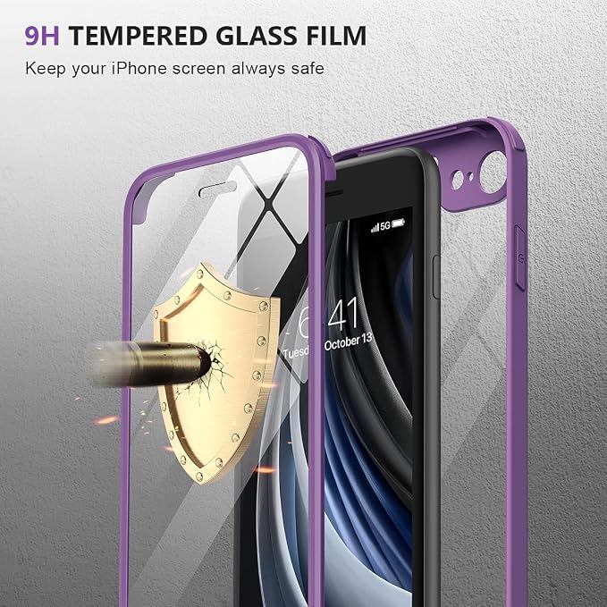 Miracase for iPhone SE Phone Case 3rd/2nd Generation 2022 2020 Full-Body - Image 3