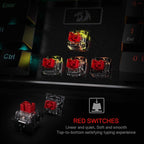 Redragon K556 RGB LED Backlit Wired Mechanical Gaming Keyboard, 104 Keys - Image 6