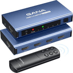 HDMI Switch 5 in 1 Out 4K@60Hz, GANA HDMI Splitter Switcher by GANA