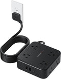 Power Strip Surge Protector 10 Ft Cord, TESSAN 8 AC Outlets 3 USB Charger by TESSAN