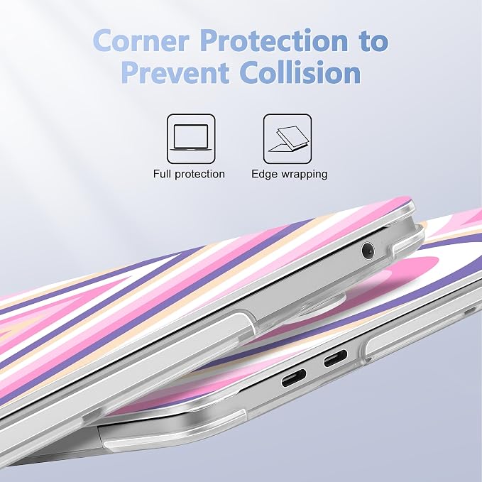 Case for MacBook Pro 13 inch with/Without Touch Bar, Hard Shell + Keyboard - Image 3