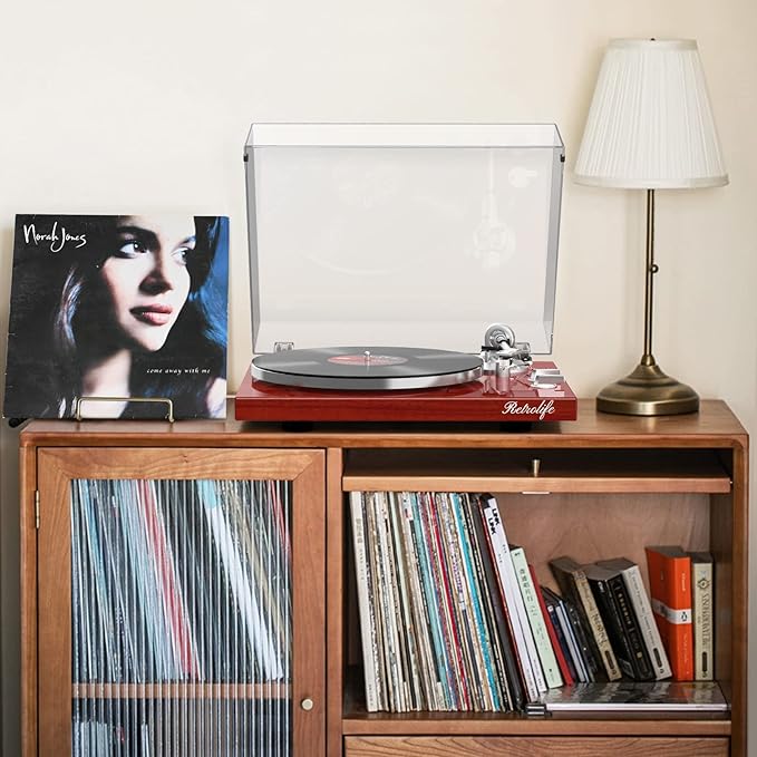 Record Player Turntables for Vinyl Record Belt-Drive Wireless Output - Image 8