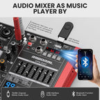 8 Channel Audio Interface Sound Board Mixing Console XLR 1/4 inch Jack USB - Image 3