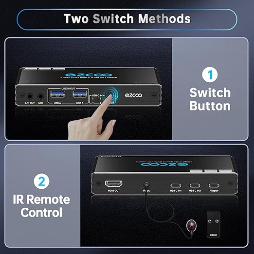 4K@120Hz USB-C HDMI2.1 KVM Switch - Image 6
