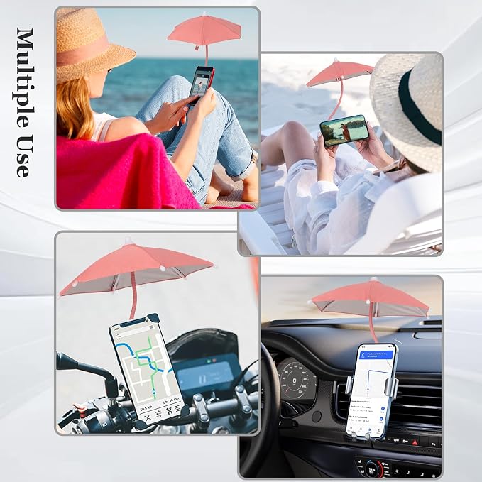 Magnetic Umbrella Phone Stand for Sun Protection, Adjustable Sun Shade Shield - Image 5