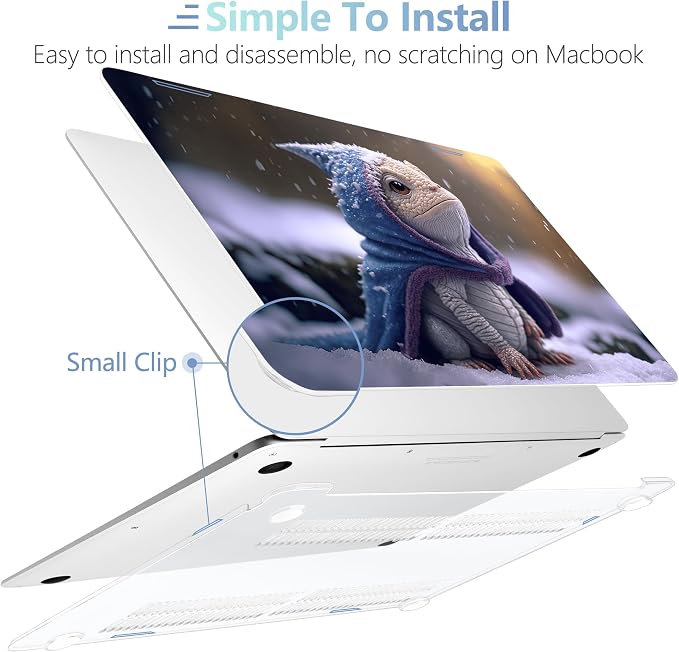MEEgoodo for MacBook Air 13 inch Case 2021 2020 2019 2018 Released A2337 M1 - Image 4