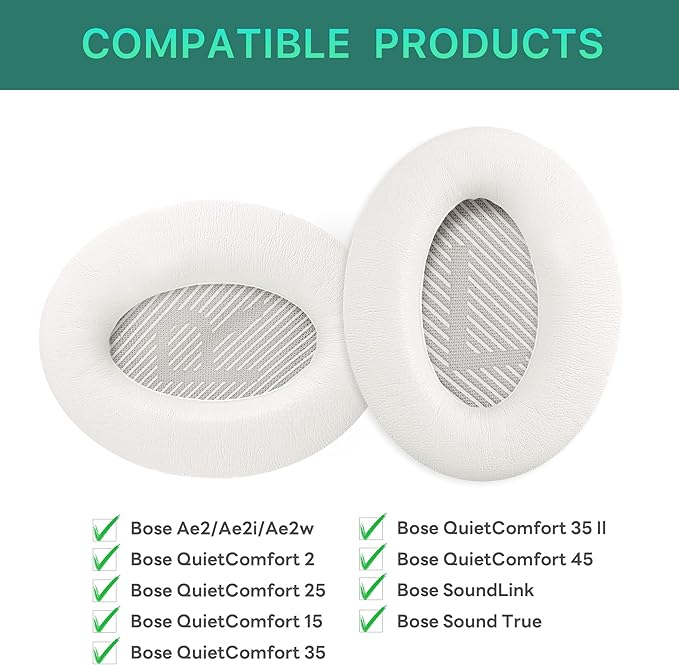 Replacement Ear Pads for Bose QuietComfort 35 & Quiet Comfort 35 II Headphones - Image 2