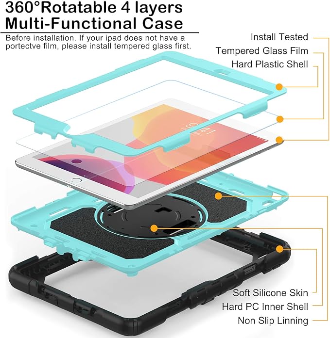 BLOSOMEET Case for iPad 9th/8th Generation 2021/2020 10.2 Inch - Image 2