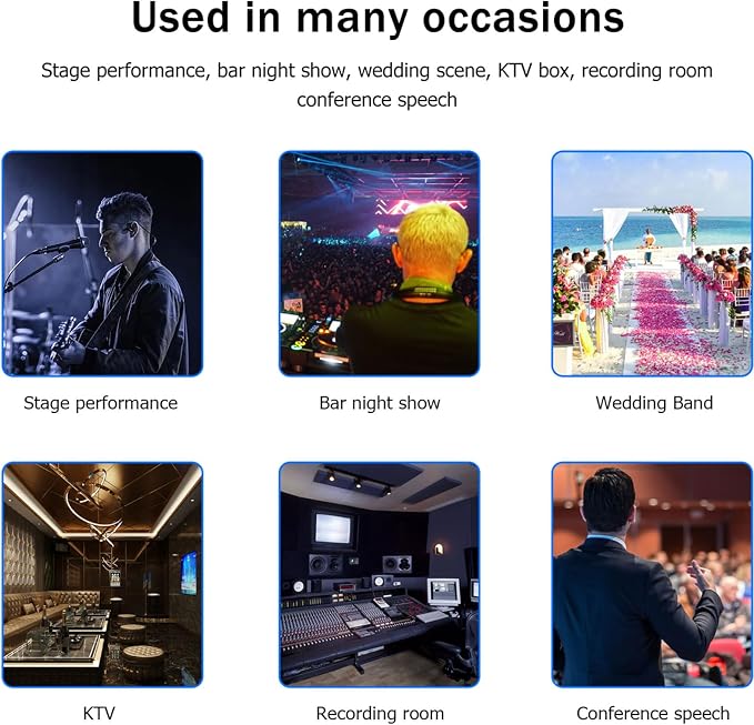W IN-MIX Professional DJ Audio Mixer, 10 Channel - Image 8
