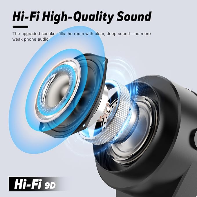 Wireless Induction Speaker- 4 in1 Bluetooth Speaker Phone Stand - Image 7
