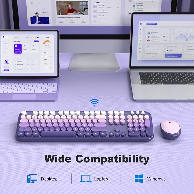 KNOWSQT Wireless Keyboard Mouse Combo - Image 4