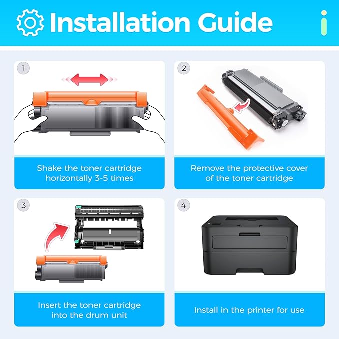 E310 Black Toner Cartridge 4-Pack Replacement - Image 4