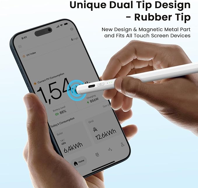 Dual Tip Stylus Pen for iPad 2025-2018, 13 Mins Fast Charge - Image 4