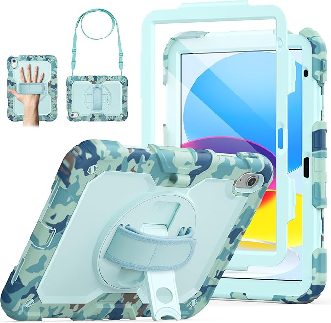 SCSVPN Kids Case for iPad 11th/10th Generation 11/10.9 inch 2025/2022, by SCSVPN