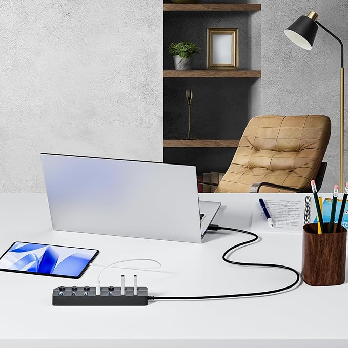 ONFINIO USB Hub 3.0, 7-Port USB Hub Splitter - Image 7