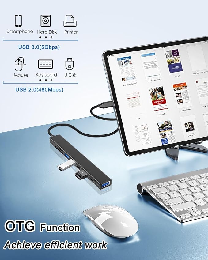 VIENON 8 in 1 USB C Hub With SD Card Reader, USB 3.0/2.0 Ports, USB-C Adapter - Image 5