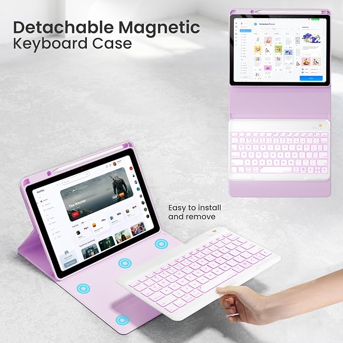 Magnetic Keyboard Case for iPad Air 5th 4th Generation 10.9 inch Pro 11 - Image 8