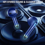 Wireless Earbuds, 40H Playback Mini Case IP7 Waterproof Sports Earphones - Image 6