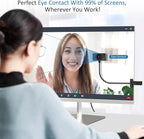 Webcam 1080P for PC, Eye Contact Webcam for Desktop Computer - Image 2