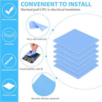 Frienda 6 Pcs Thermal Pad 100 x 100 mm, 0.5 mm, 1 mm, 1.5 mm, 2 mm, 2.5 mm - Image 3