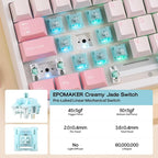 EPOMAKER TH108 Full Size Mechanical Keyboard, Wireless Gaming Keyboard - Image 6