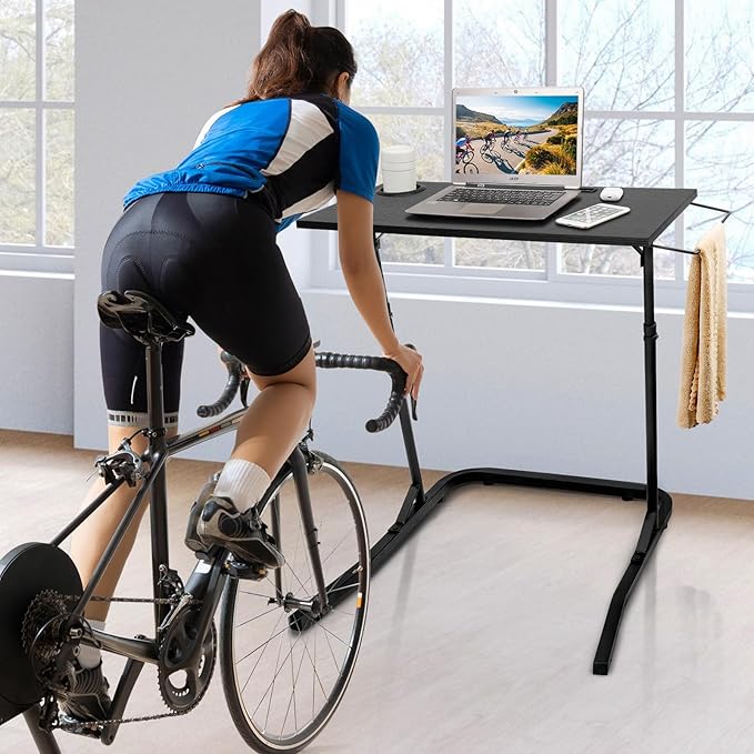 Ikkle Adjustable Bike Trainer Desk, Workstation Standing Desk - Image 2