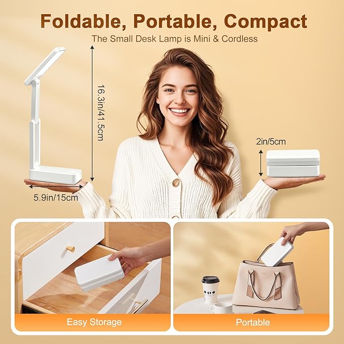 Rechargeable Lamps Cordless Lamps, 6000mAh Battery Powered Lamp, 3 - Image 5