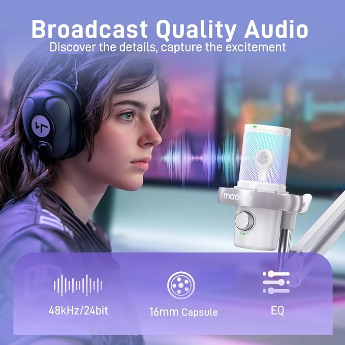 MAONO Wireless Microphone for PC, Condenser USB Mic - Image 6
