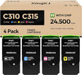 C310 C315 Toner Cartridge Set 4-Pack by KingKJInkToner