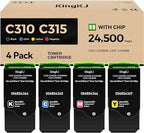 C310 C315 Toner Cartridge Set 4-Pack by KingKJInkToner