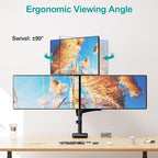 MOUNT PRO Triple Monitor Mount for Max 32" Computer Screen, Adjustable 3 - Image 6
