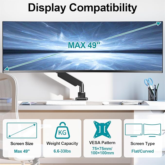 MOUNT PRO Heavy Duty Monitor Mount - Image 2
