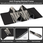 Human Skeletons Best Friends Desk Mat, Large Gothic Human Skeleton Gaming - Image 3