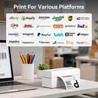 Bluetooth Thermal Shipping Label Printer, Wireless 4x6 Shipping Label Printer - Image 6