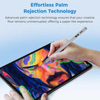 iPad Pencil with Magnetic&5 Extra Tips, USB-C Faster Charge, Stylus Pen - Image 5