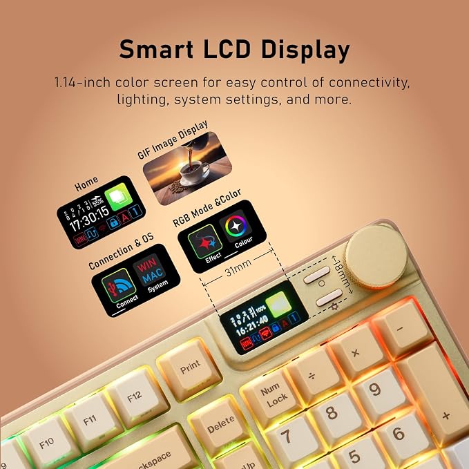 iRocks K85R Wireless RGB Backlit Mechanical Gaming Keyboard - Image 3