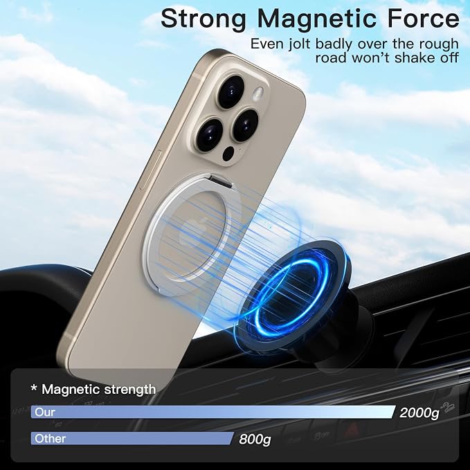 COOLQO 4Pcs 360 Spin Cell Grip Ring Phone Stand Magnetic Holders - Image 5