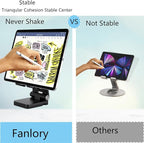 Folding Cell Phone Stand, Laptop Stand, Adjustable Height and Angle Foldable - Image 6