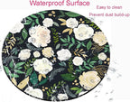 Round Mouse Pad, Floral Mouse Pad, Washable Mousepads - Image 4