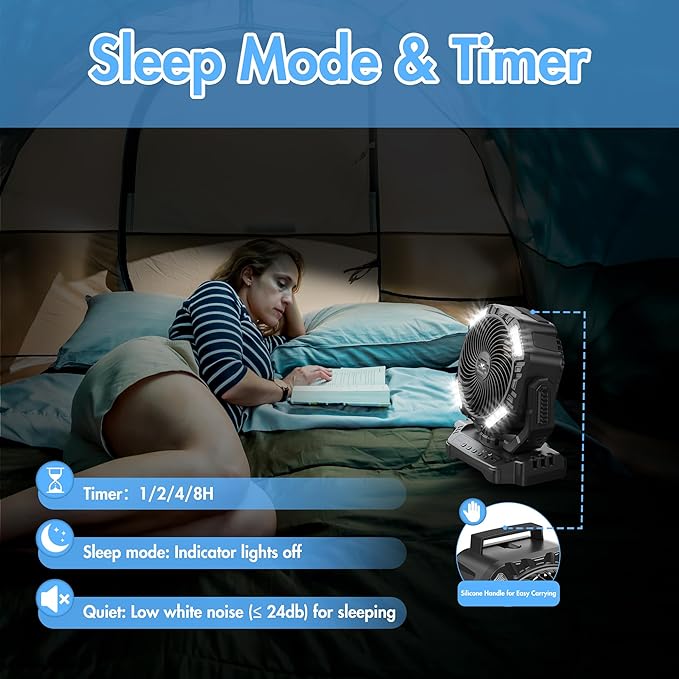 40000mAh Battery Powered Camping Fan - Image 8