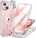 Miracase Glass Series for iPhone 15 Case Full-Body Magnetic Case by Miracase