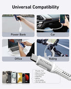 Coiled USB C to C Cable for Car 3ft, Samsung Galaxy, Google Pixel, TCL - Image 8