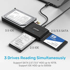 Unitek IDE/SATA to USB C 3.0 Adapter, Universal IDE Hard Drive Little Triangle - Image 4