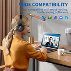 USB Headset with Microphone for PC, Computer Headset with Noise Canceling - Image 5