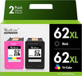 Valuetoner 62XL Ink Cartridges Black and Color Remanufactured by Valuetoner